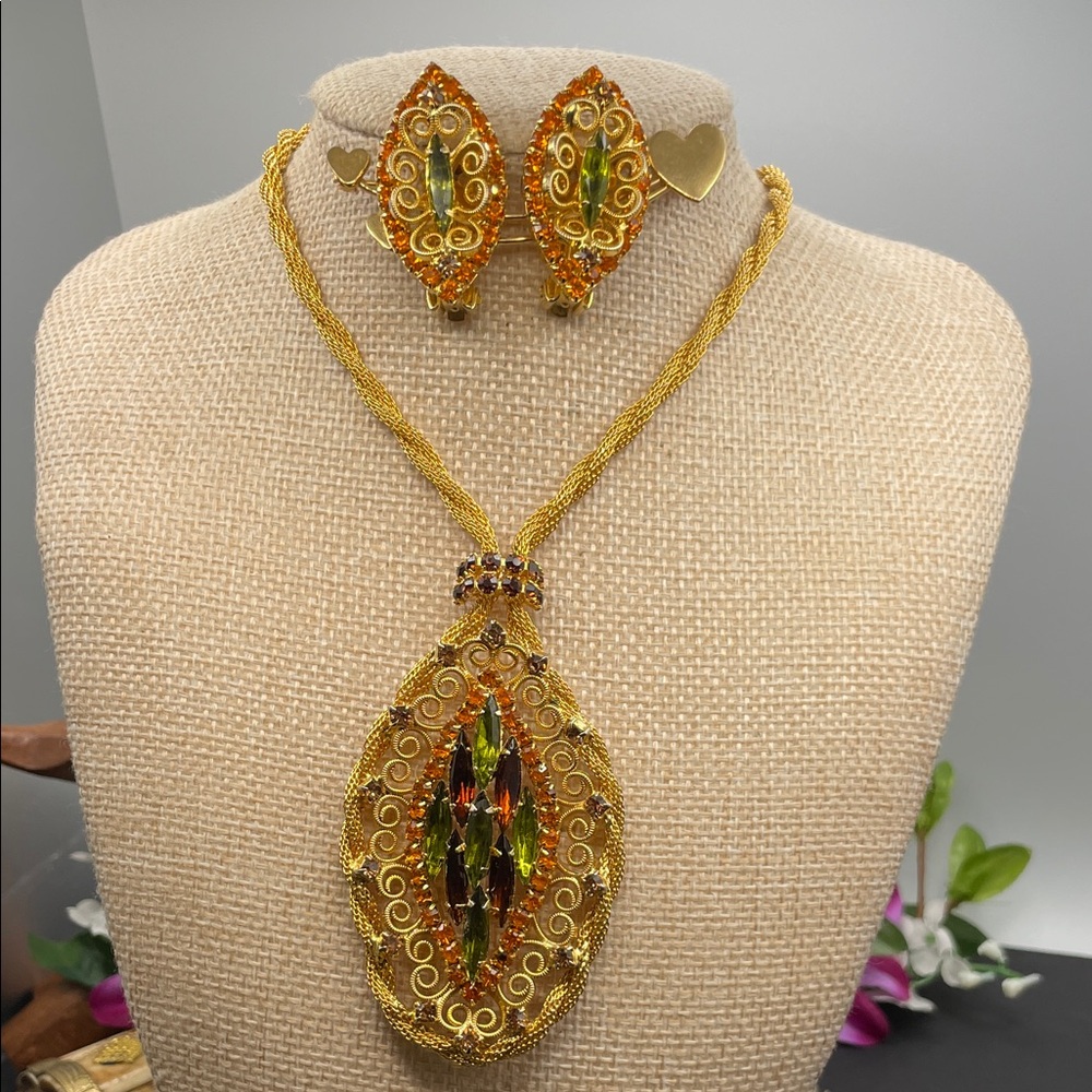 Mesh jewelry set vintage A2